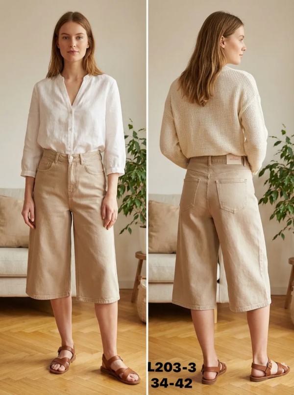 Rybaczki damskie jeansy Roz 34-42, 1 Kolor Paczka 10 szt